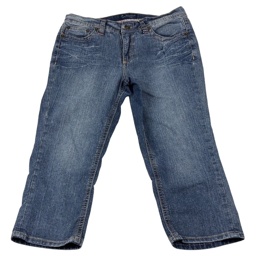 YMI Royalty Capri Jeans Womens Size 12 Light Wash Denim‎